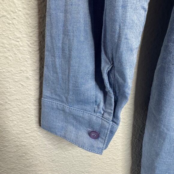 Stateside USA Classiccore Denim Wrap Button Casual Dress Sz Medium - Picture 9 of 16